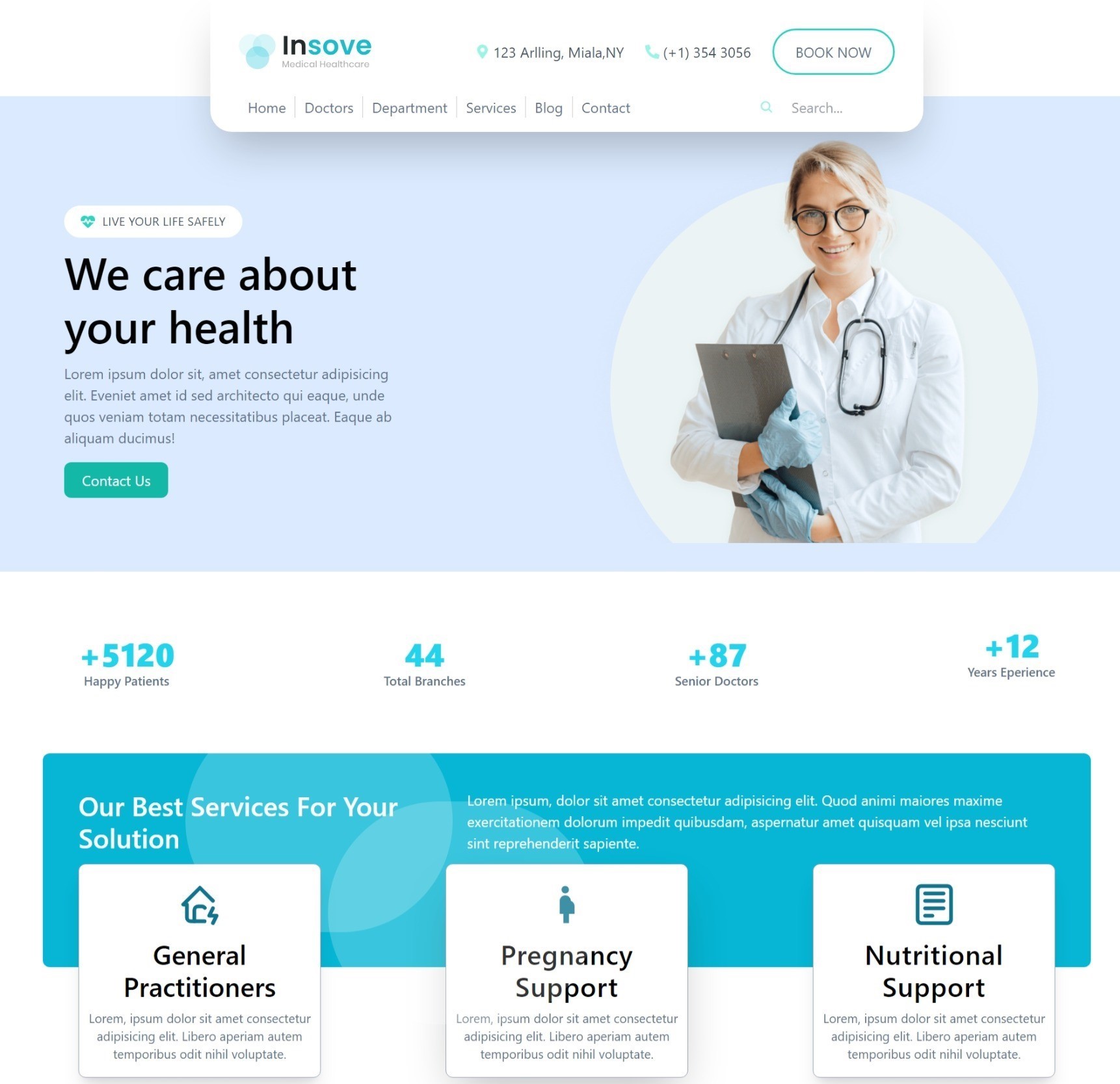 Screenshot of MedCare - Healthcare Analytics Dashboard project